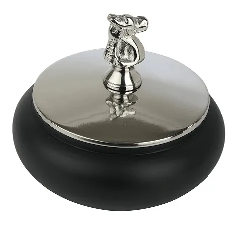 Shogi Storage Box Large in Silver & Black