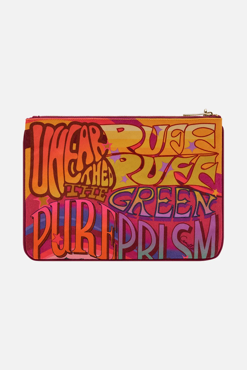 SMALL CANVAS CLUTCH PURE PRISM