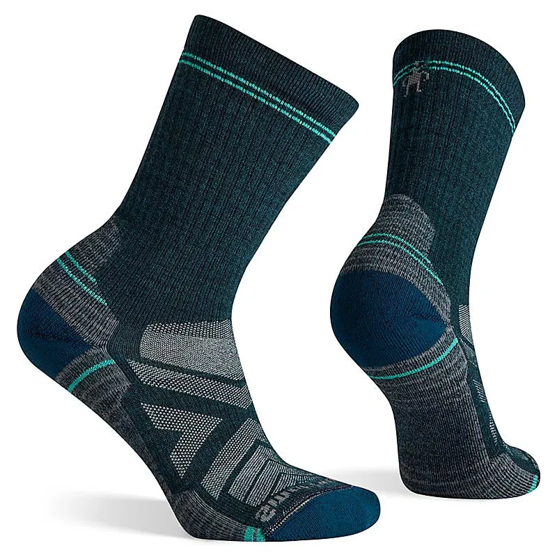 SMARTWOOL HIKE LIGHT CREW SOCKS TWILIGHT BLUE - WOMENS