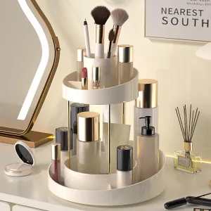 Sophie 2-Tier Makeup Organizer - White
