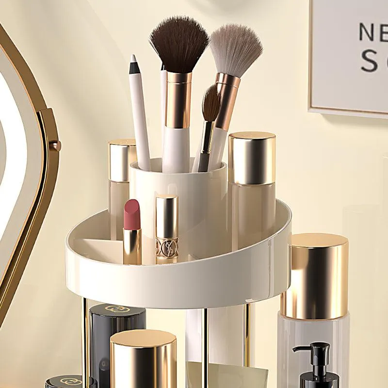 Sophie 2-Tier Makeup Organizer - White