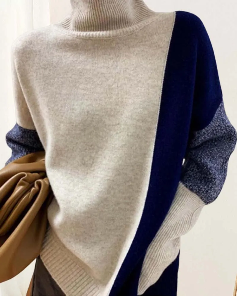 TastyHottie - Elegant and romantic contrast color sweater