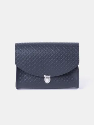 The Large Pushlock - Navy Quilt