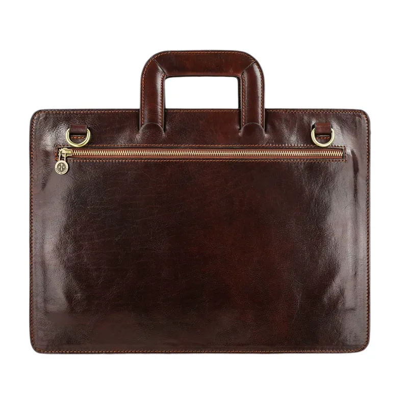 The Tempest - Italian Leather Briefcase