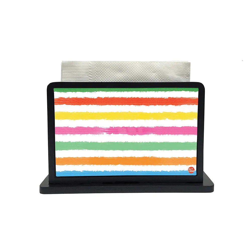 Tissue Holder Paper Napkin Stand - Watercolor Lines