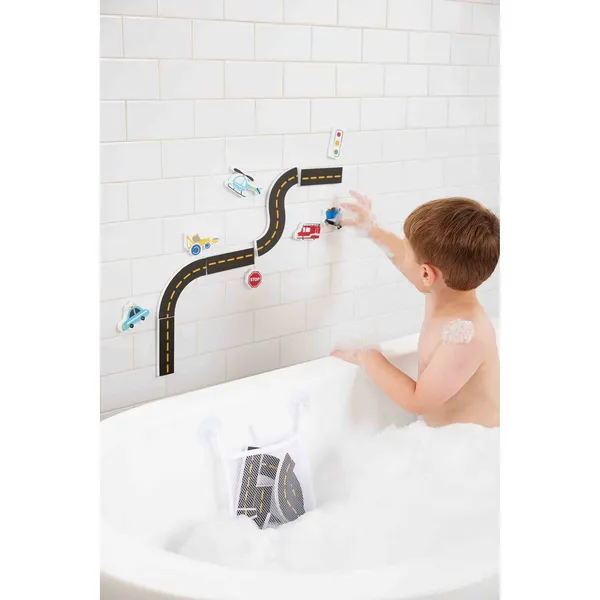 Transportation Bath Stickable Set Mud Pie