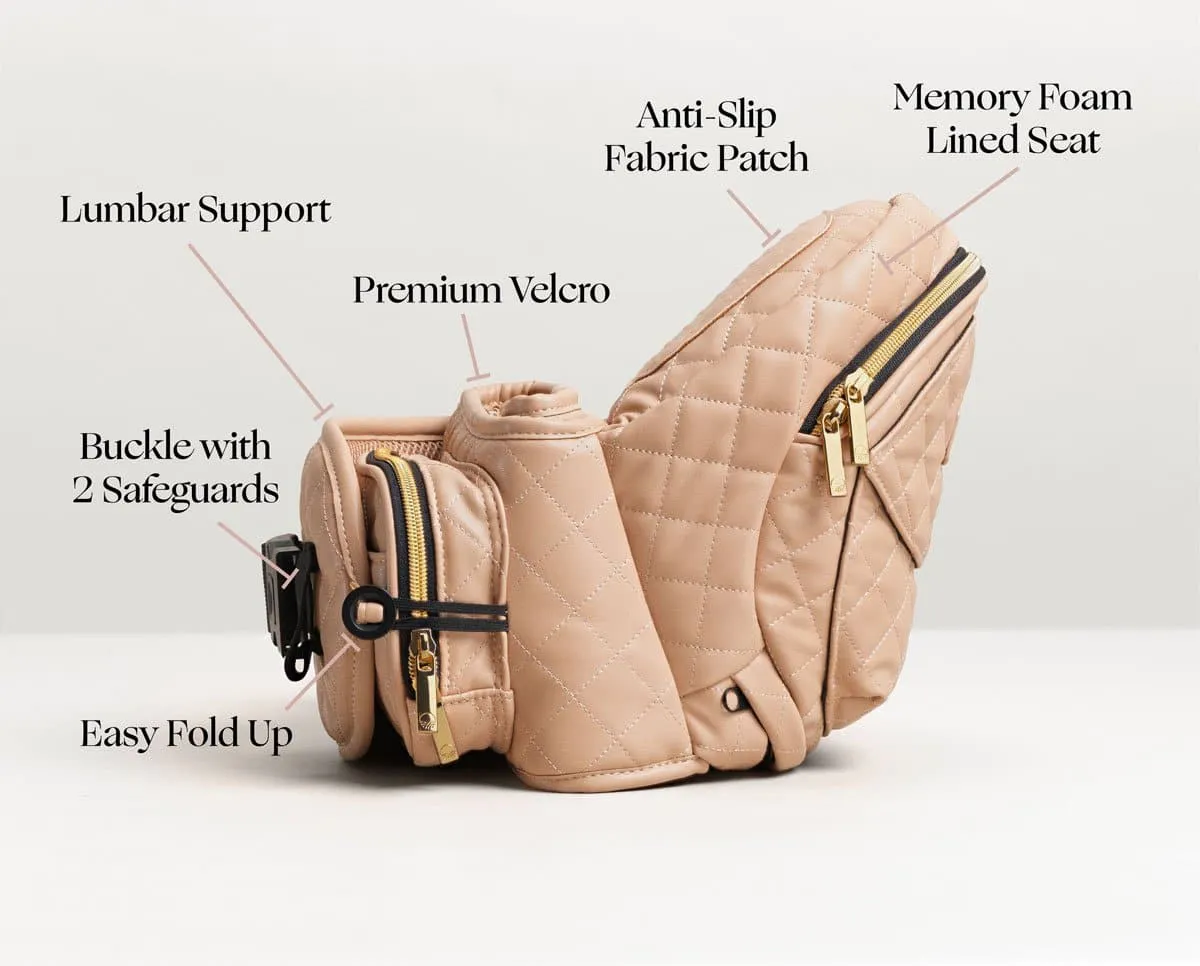 Tushbaby Carrier- Vegan Leather/ Sand