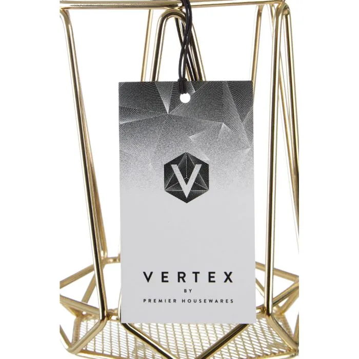 Vertex Gold Finish Utensil Holder