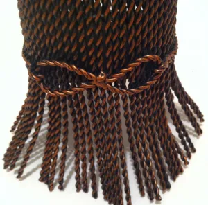 Vintage Copper Metal Wire Basket, Office Desk Organizer, Desk Decor, 9 1/2" Tall, Multiple Uses, Shelf Decor, Can Be Shined Up Again