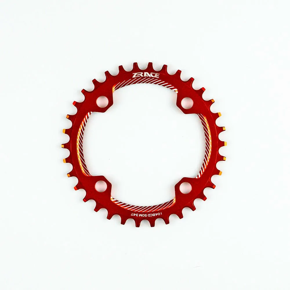 ZRACE Chainrings Chainwheels BCD104, 32T/34T/36T/38T, Narrow Width Tooth AL7075 CNC for MTB